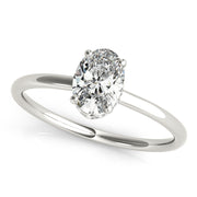 Oval Diamond Halo Engagement Ring