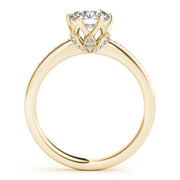 18K Yellow Gold 1 1/8 ct tw Single Row Diamond Engagement Ring