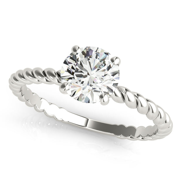 1.0 CT Round Diamond Engagement Solitaire Ring