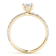 18K Yellow Gold 1/2 ct tw Single Row Diamond Engagement Ring