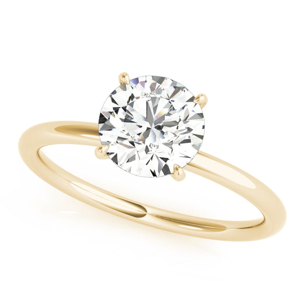 18K Yellow Gold 1 ct tw Halo Diamond Engagement Ring