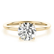 14K Yellow Gold 1 ct tw Halo Diamond Engagement Ring