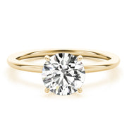 14K Yellow Gold 1 ct tw Halo Diamond Engagement Ring