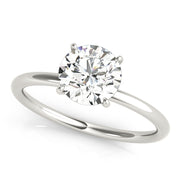 Round Diamond Halo Engagement Ring