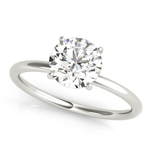 Round Diamond Halo Engagement Ring
