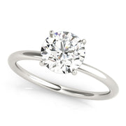 18K White Gold 1 ct tw Halo Diamond Engagement Ring
