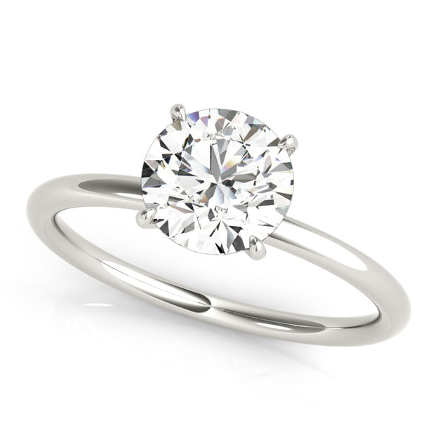 18K White Gold 1 ct tw Halo Diamond Engagement Ring