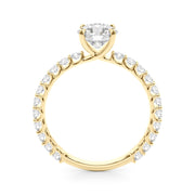 18K Yellow Gold 1 5/8 ct tw Single Row Diamond Engagement Ring