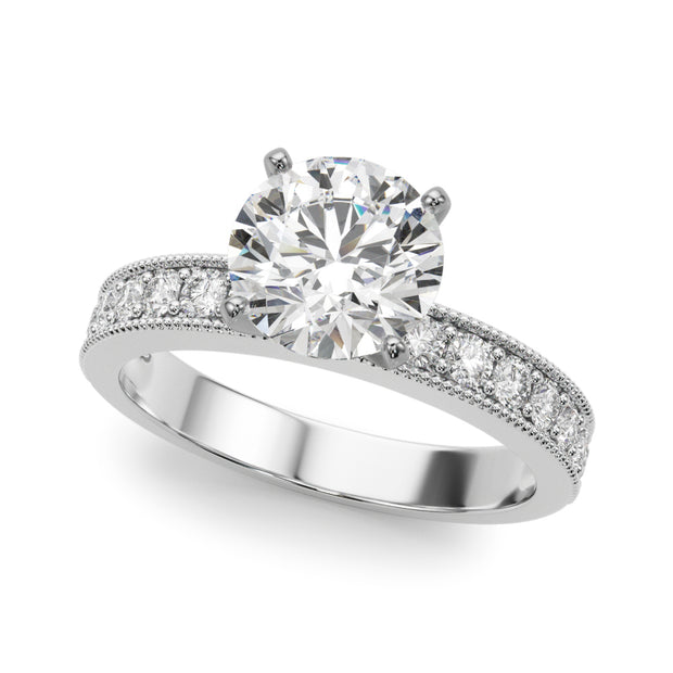 Round Diamond Multi-Stone Engagement Ring