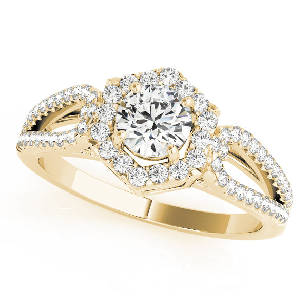 Halo Diamond Engagement Ring