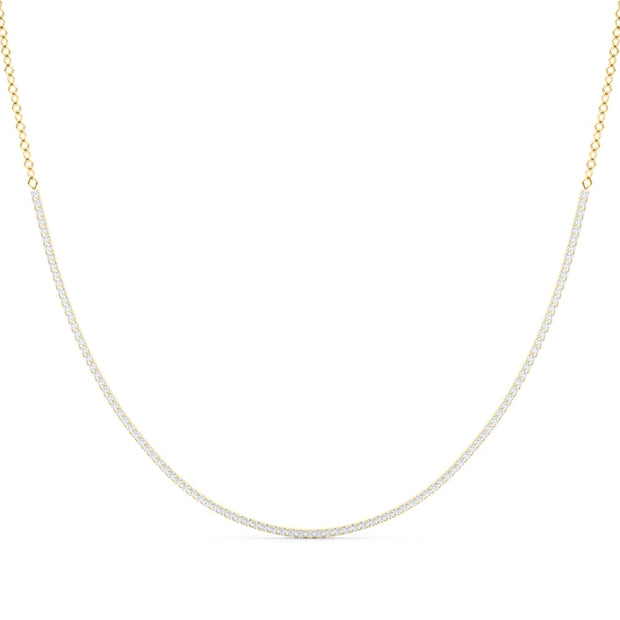 18K Yellow Gold 3 5/8 ct tw New Style Diamond Necklace