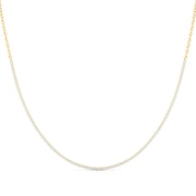 14K Yellow Gold Diamond Cluster Necklace