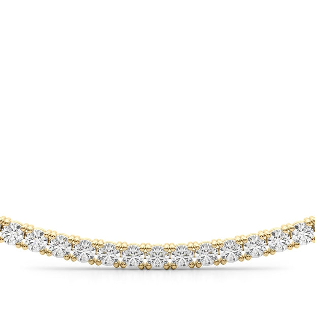 18K Yellow Gold 3 5/8 ct tw New Style Diamond Necklace