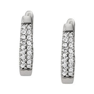 J-Hoops Diamond Earring