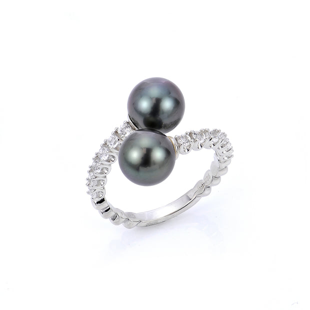 Sterling Silver Tahitian Pearl Ring