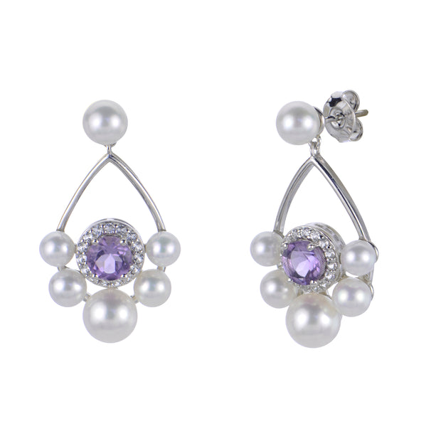 Sterling Silver Freshwater Pearl Earring