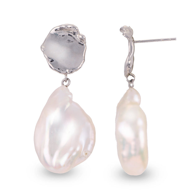 Sterling Silver Freshwater Pearl Earring