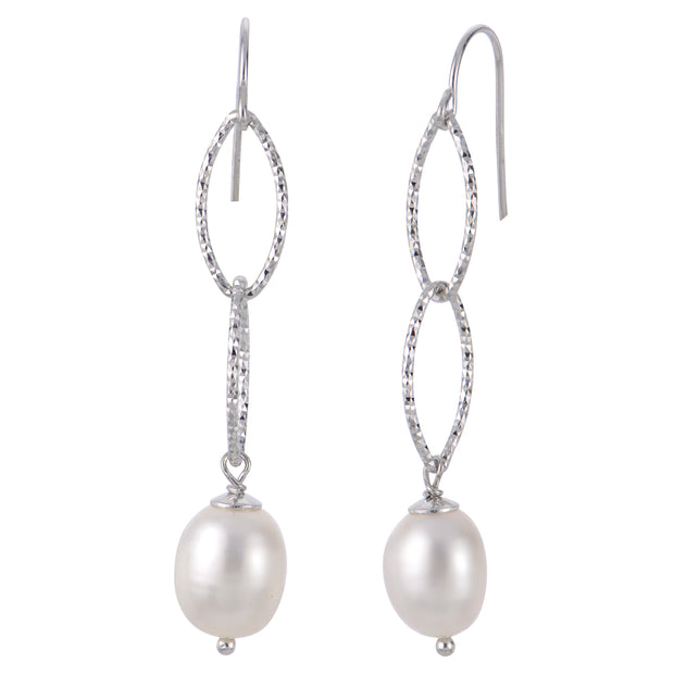 Sterling Silver Freshwater Pearl Earring