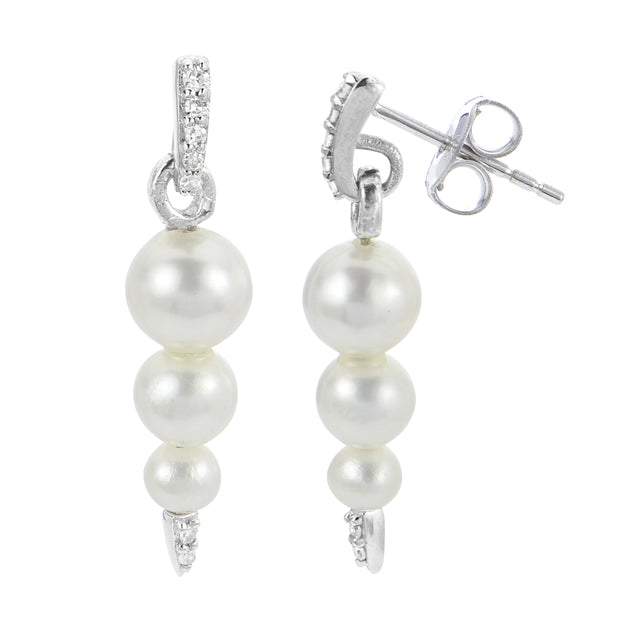 Sterling Silver Freshwater Pearl Earring