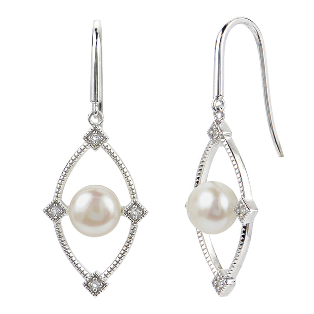 Sterling Silver Freshwater Pearl Earring