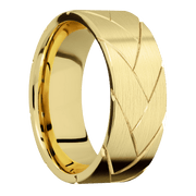 14K Yellow Gold with Satin Finish