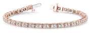 14K Rose Gold Vintage Diamond Tennis Bracelet