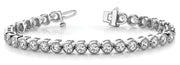 Vintage Round Diamond Tennis Bracelet