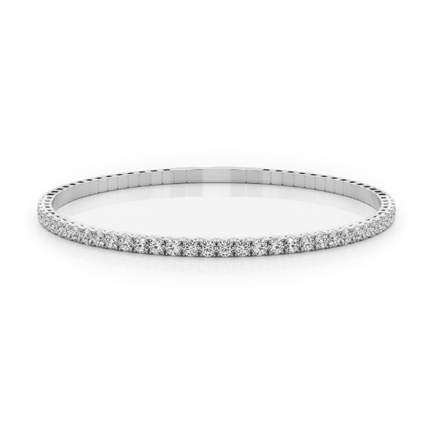 Multi-Diamond Flex Bangle Bracelet