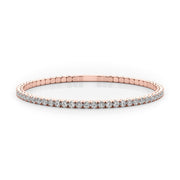 14K Rose Gold 1 5/8 ct tw New Style Diamond Bracelet