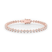 14K Rose Gold 1 1/2 ct tw New Style Diamond Bracelet