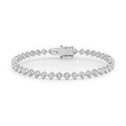 18K White Gold 1 1/2 ct tw New Style Diamond Bracelet