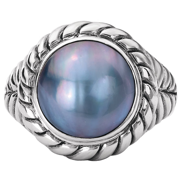 Ladies Mabe Pearl Ring