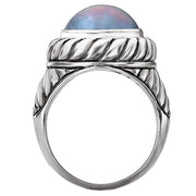 Ladies Mabe Pearl Ring