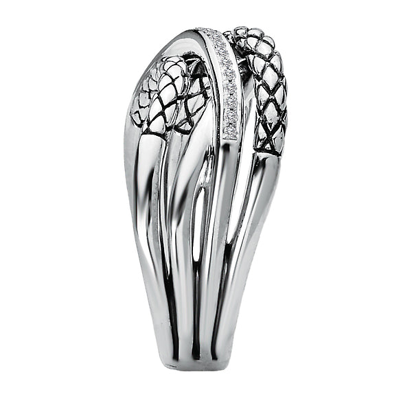 Ladies Twist Sterling Silver Ring