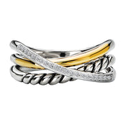 Ladies Two-Tone Diamond Ring