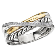 Ladies Two-Tone Diamond Ring