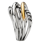 Ladies Fashion Two-Tone Ring