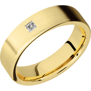 14K Yellow Gold with Satin Finish