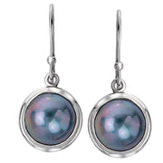 Ladies Mabe Pearl Earrings