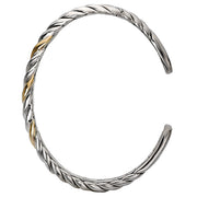 Ladies Fashion Two-Tone Bangle