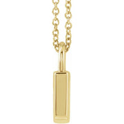 Engravable Lock Necklace - Adjustable 16-18" | Gold or Silver