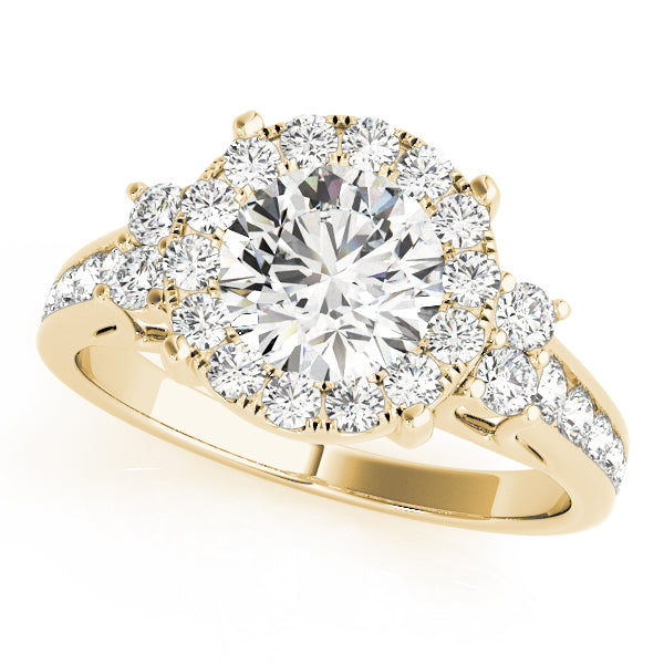 Halo Diamond Engagement Ring