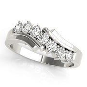 7-Stone Round Diamond Wedding Band