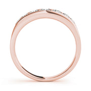 14K Rose Gold 1 ct tw Diamond Wedding Ring