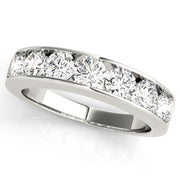 7-Stone Round Diamond Wedding Band