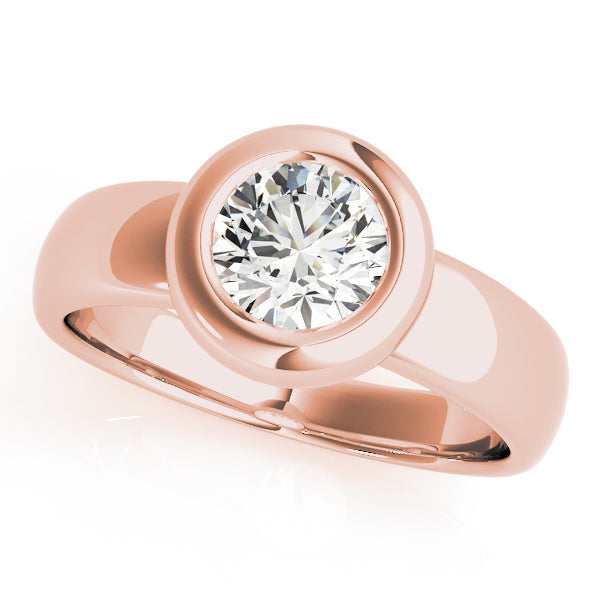 14K Rose Gold 1 CT Diamond Engagement Ring