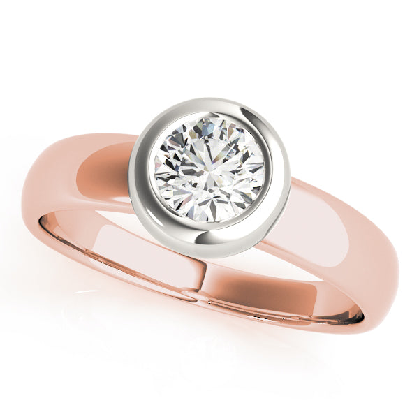 14K Rose Gold 1 CT Diamond Engagement Ring
