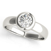 1.0 CT Round Diamond Solitaire Engagement Ring