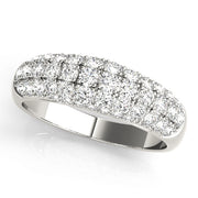 Round Diamond Pave Wedding Ring
