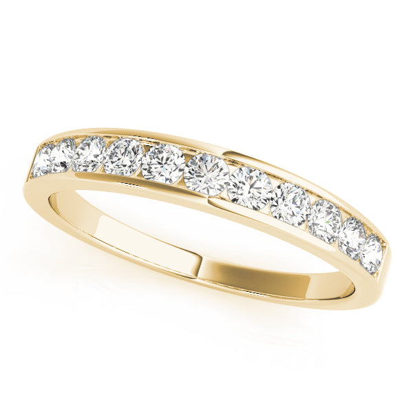 14K Yellow Gold Multi-Diamond Wedding Band